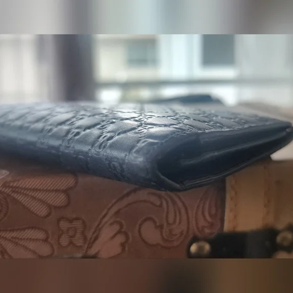 Gucci Navy Leather Wallet
